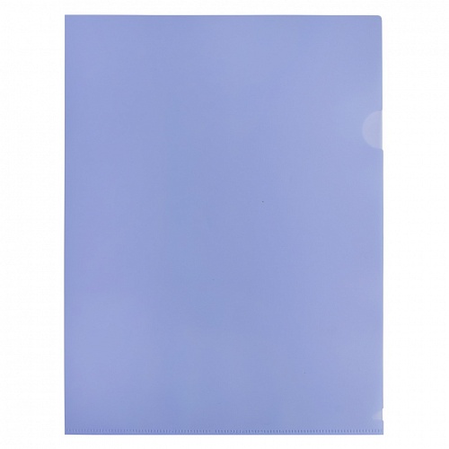 Папка-угол А4 пластик 0,18мм фиолетовый Pastel Бюрократ EPAST/VIO