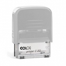 Штамп стандартный Исходящий №, дата 38х14мм корпус белый Colop Printer C20