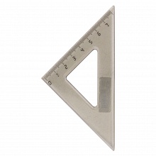 Треугольник пластиковый 45х45х90°  7см тонированный Проф-Пресс, Л-6202