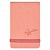 Записная книжка А6  96л линия розовый кожзам на резинке Феникс 57144