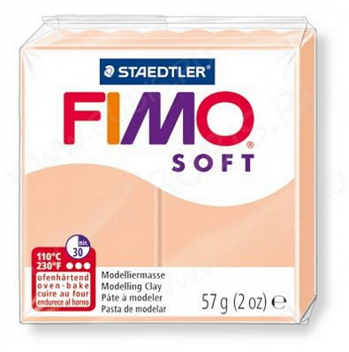 Пластика запекаемая  57г телесная Staedtler Fimo Soft, 8020-43