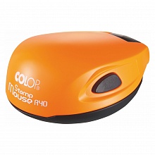 Оснастка для печати d=40мм карманная синий, корпус оранжевый Colop STAMP MOUSE R40 orange