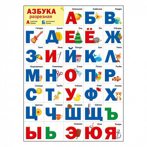 Плакат А2 Разрезная азбука Мир поздравлений 070.973