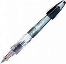 Ручка перьевая 1мм синие чернила черный корпус PILOT Pluminix Medium M, FCD-PXS (B)