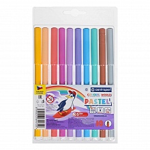 Фломастеры 10 цветов Centropen Colour World пастельные смываемые вентилируемый колпачок,7550/10 TP WP