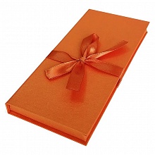 Коробка подарочная для денег 17,2х8,3х1,6см оранжевая Д10303П.044 