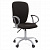 Кресло офисное Chairman 9801 черное тканевое покрытие, спинка черная JP15-2