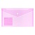 Папка-конверт с кнопкой 232х132мм прозрачная фиолетовая Expert Complete Classic travel 220577