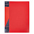 Папка на 4 кольца А4 пластик 25мм внутренний карман красная Hatber Standart, 4AB4_00115 