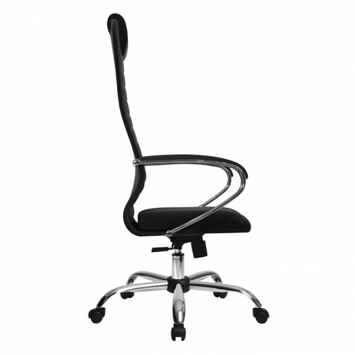 Кресло офисное МЕТТА Metta черное ткань-сетка хром SU-B-10