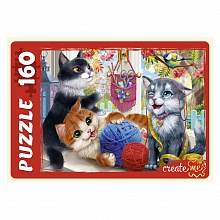 Пазлы   160 элементов Приключение котят №2 Рыжий кот, ПУ160-2905