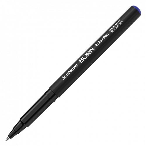 Ручка роллер 0,4мм синие чернила Born roller Scrinova, 8503