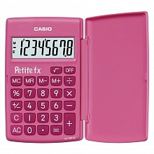 Калькулятор карманный  8 разрядов CASIO розовый LC-401LV-PK-S-A-EP