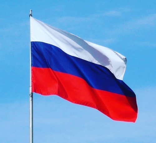 Флаг РФ  90х135см (шелк)