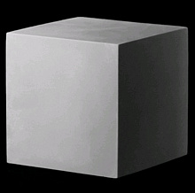 Фигура гипсовая Куб 15см Мастерская Экорше 30-306