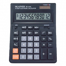 Калькулятор настольный 12 разрядов черный SKAINER SK-444L