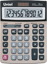 Калькулятор настольный 12 разрядов UNIEL UD-62