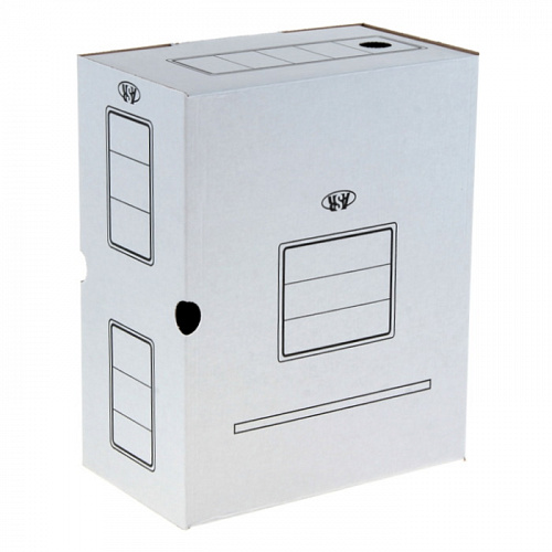 Короб архивный 200мм картон белый, Бланкизат, ASR7123