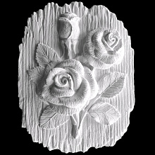 Фигура гипсовая Основа розы 15х3х19см Мастерская Экорше 40-405