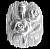 Фигура гипсовая Основа розы 15х3х19см Мастерская Экорше 40-405