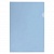 Папка-угол А4 пластик 0,18мм голубой FlexOffice, FO-CH06 Blue