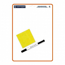 Стирательная табличка А4+ салфетка и маркер 2709 черный в комплекте Centropen 7779