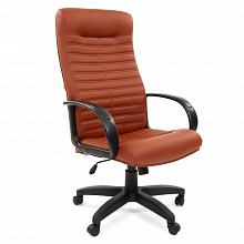 Кресло офисное Chairman 480 LT экокожа коричневая, спинка коричневая