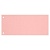 Разделитель картонный 10,5х24см 100л прямоугольный розовый с перфорацией Бланкиздат, 162430