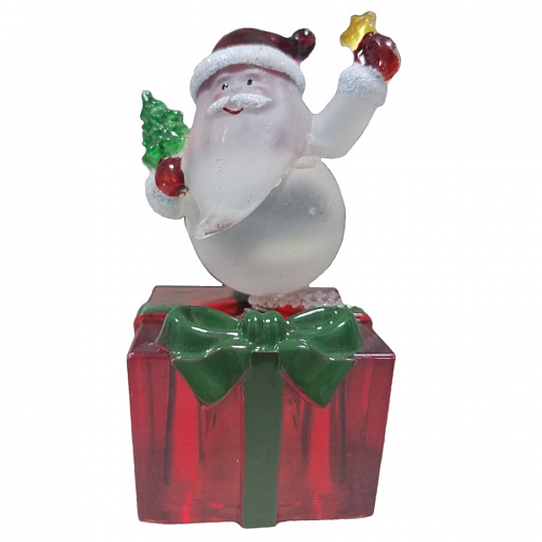 Сувенир Дед Мороз с подарком с LED подсветкой, 502992