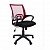 Кресло офисное Chairman 696 тканевое покрытие, спинка бордовая сетка TW-06