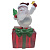 Сувенир Дед Мороз с подарком с LED подсветкой, 502992