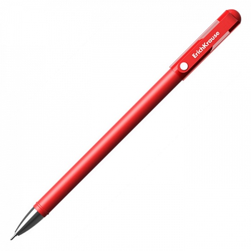 Ручка гелевая 0,38мм красный игольчатый стержень G-Soft  Erich Krause, 39432