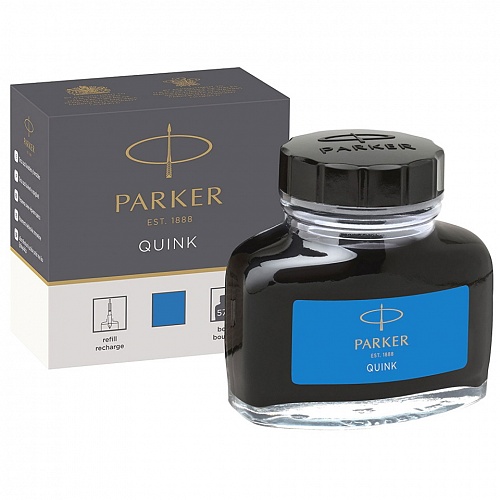 Чернила 57мл синие PARKER Quink Ink Z13, 1950376