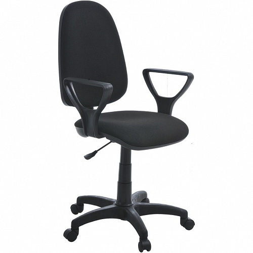 Кресло офисное Престиж черное тканевое покрытие С-3