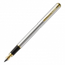 Ручка перьевая LUXOR Marvel синий 0,8мм хром/золото корпус 8331/8231