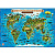 Карта Мира. Животный и растительный мир Земли 101х69см интерактивная ламинированная Globen КН008