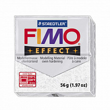 Пластика запекаемая  57г белый металлик Staedtler Fimo Effect, 8020-052