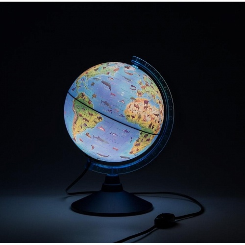 Глобус 21см Зоогеографический интерактивный Globen, INT12100296