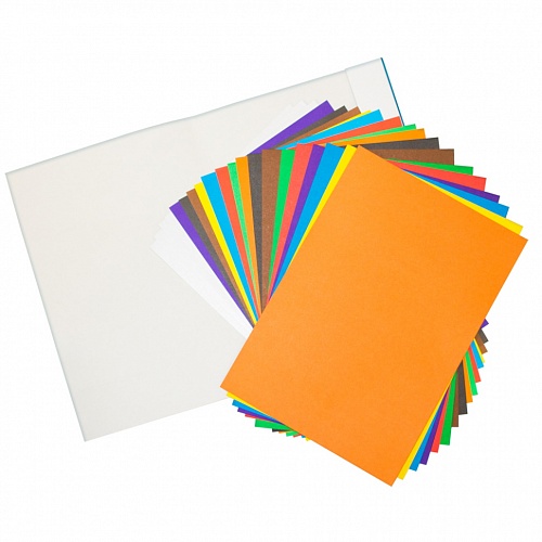 Цветная бумага 8цв 8л + картон 9цв 12л А4 Классика цвета Луч, 31С1957-08