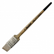 Кисть мангуст имитация №25 наклонная флейц пестрая ручка круглая деревянная Roubloff ЖТФ6-25,04СБ