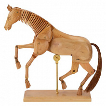 Модель деревянная Лошадь 30см натуральное дерево Сонет ЗХК Невская палитра DK16501