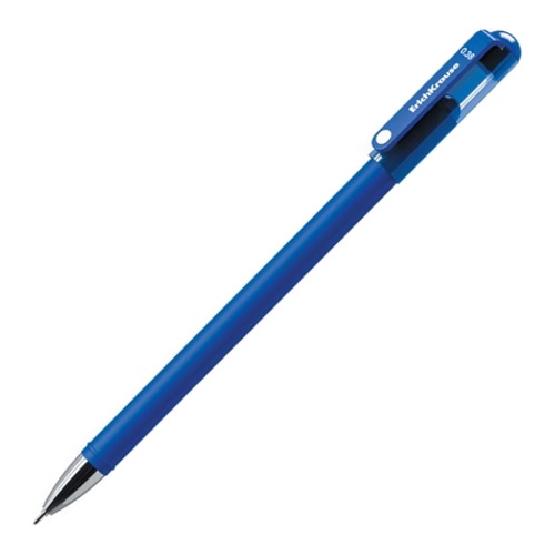 Ручка гелевая 0,38мм синий игольчатый стержень G-Soft Erich Krause, 39206