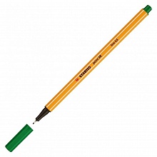 Ручка капиллярная 0,4мм зеленые чернила STABILO POINT 88, 88/36