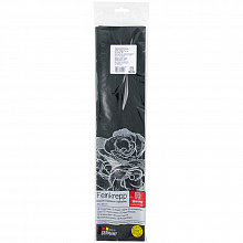 Бумага крепированная 50х250см черная, 32г/м2, WEROLA индивидуальная упаковка, 12800-199 Германия