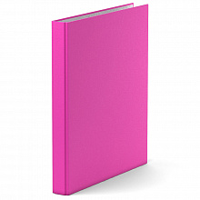 Папка на 2 кольца А4 картон и ламинированная бумага 35мм розовая Neon Erich Krause, 39059