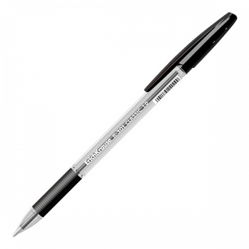 Ручка шариковая 1мм черный стержень масляная основа R-301 Classic Stick&Grip Erich Krause, 39528