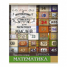 Тетрадь предметная Математика 48л клетка Лайфхак Проф-Пресс, 48-2004