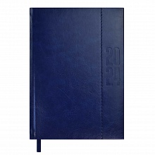 Ежедневник датированный 2024г А6+ 176л синий кожзам Сариф-эконом Феникс Escalada, 63794 