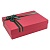 Коробка подарочная прямоугольная  26,5х19х7см с бантом Красная OMG 720300-221