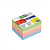 Блок для записи  6х5х4см цветной склейка СТАММ Премиум, БЗ22